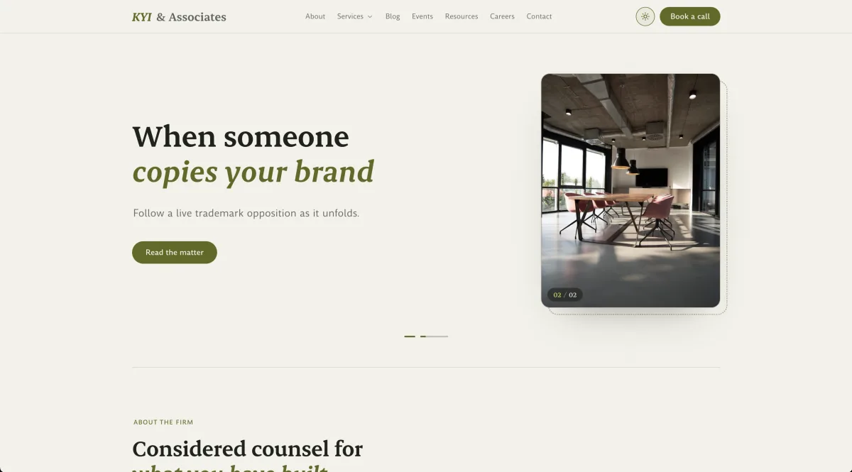 Law Firm website